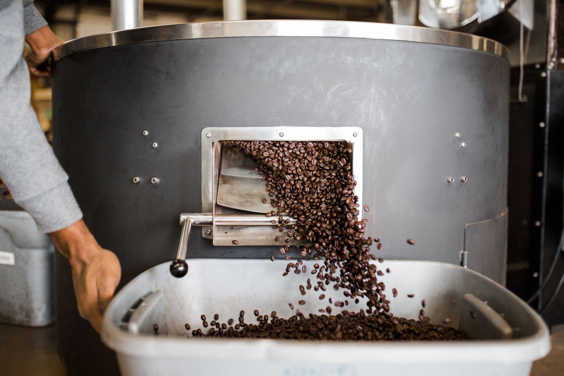 Coffee beans cooling